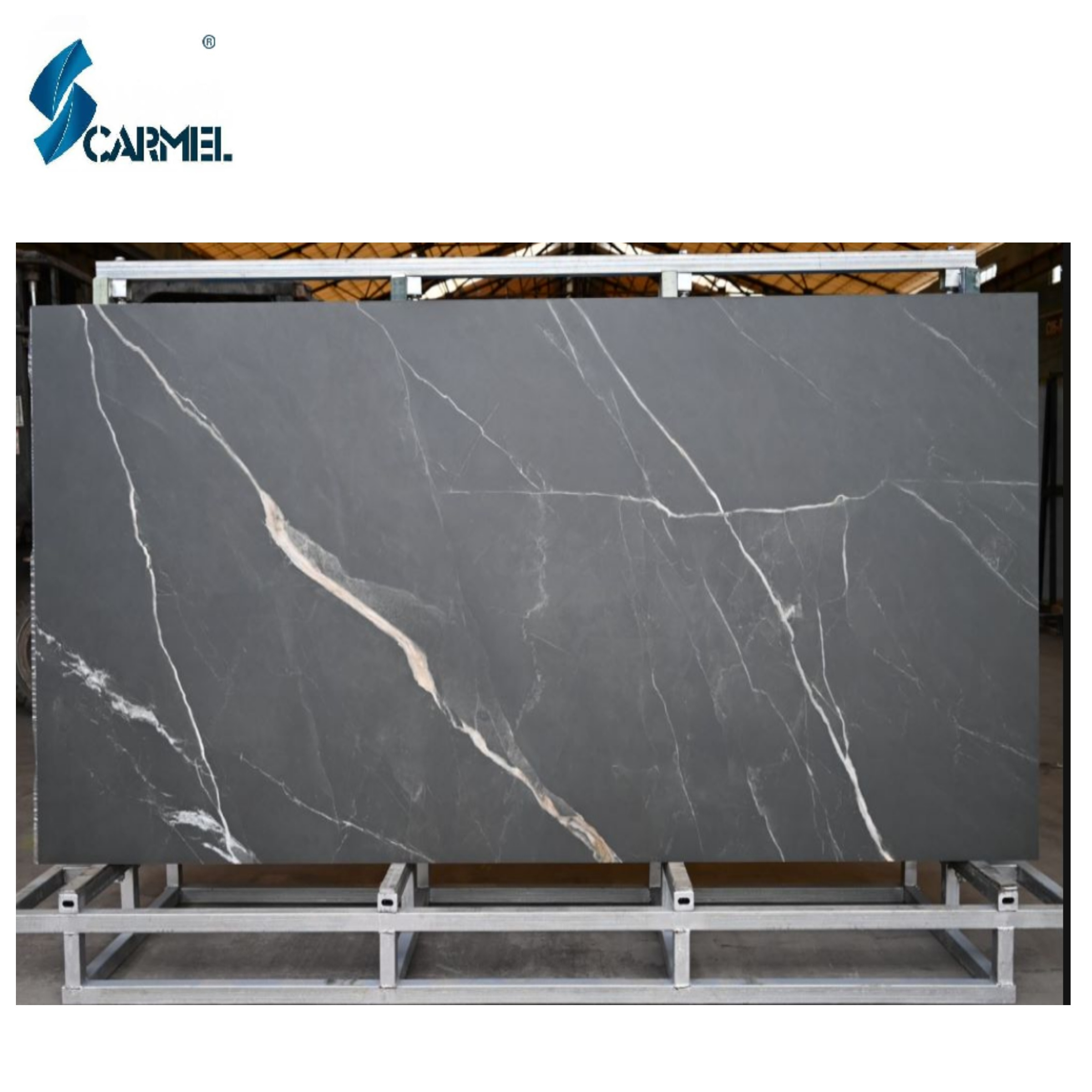 CARMEL STONE Porcelain Slab Stone Marble Surface 1200x2700 Dark Grey Floor Marble Interior Flooring Tiles Sintered Stone