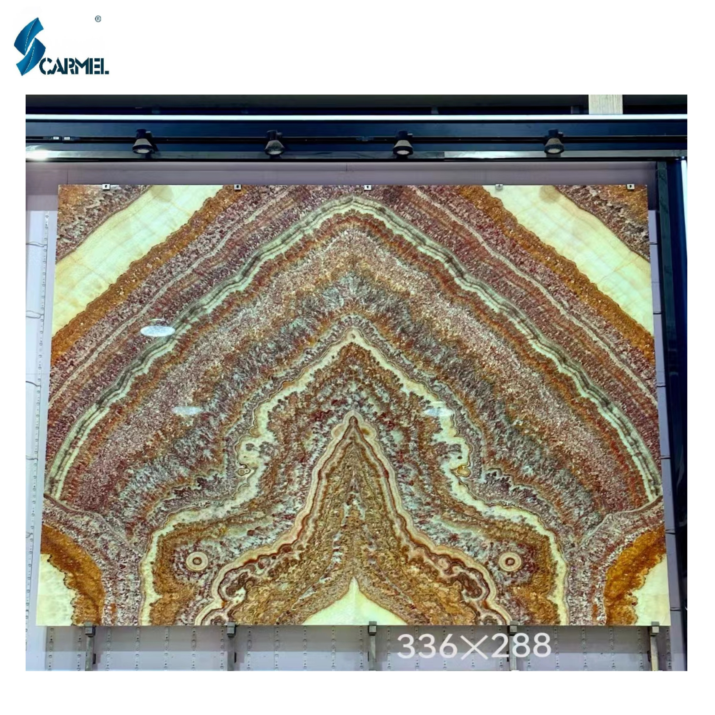 Chinese Factory Price Brown Onyx Marble Luxury Translucent Backlit Yellow Onyx Wall Panel