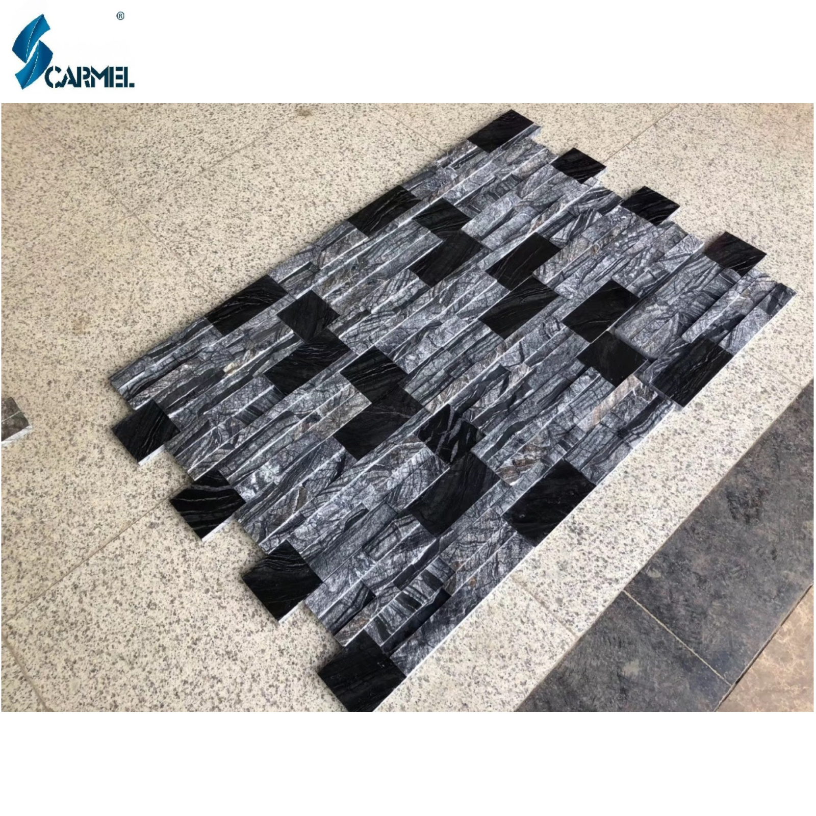 CARMEL Best Quality Wholesale Price Natural Stone Tiles Silver Wave Culture Stone Exterior Wall House Decoration Wall Cladding