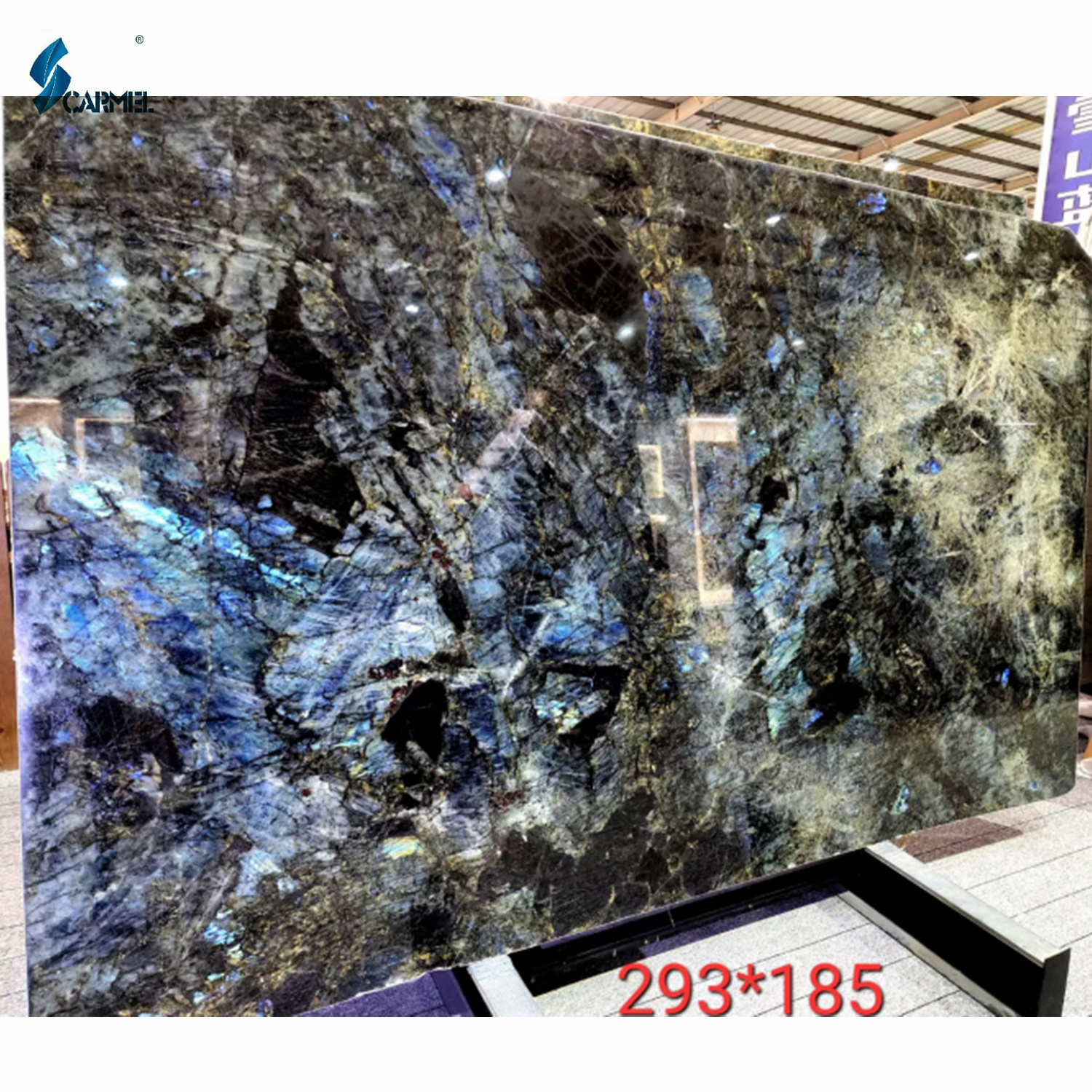 New Arrival Decorative Stone Slab Blue Emerald Granite Labradorite Blue Granite For Interior Wall Floor Slabs and Tiles