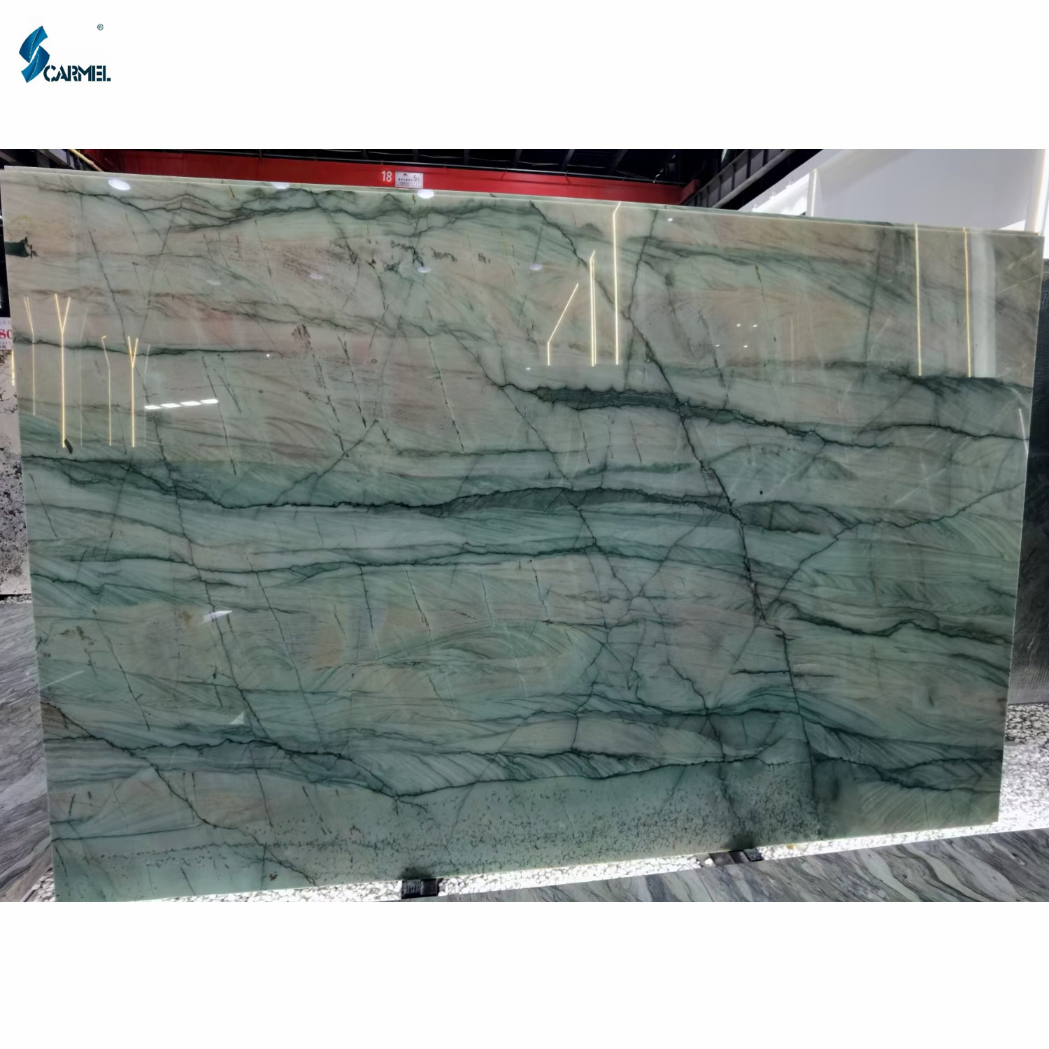 Translucent Polished Quartzite Botanic Bordeaux Quartzite Alexandrita Green Slabs For Green Marble Kitchen Countertop