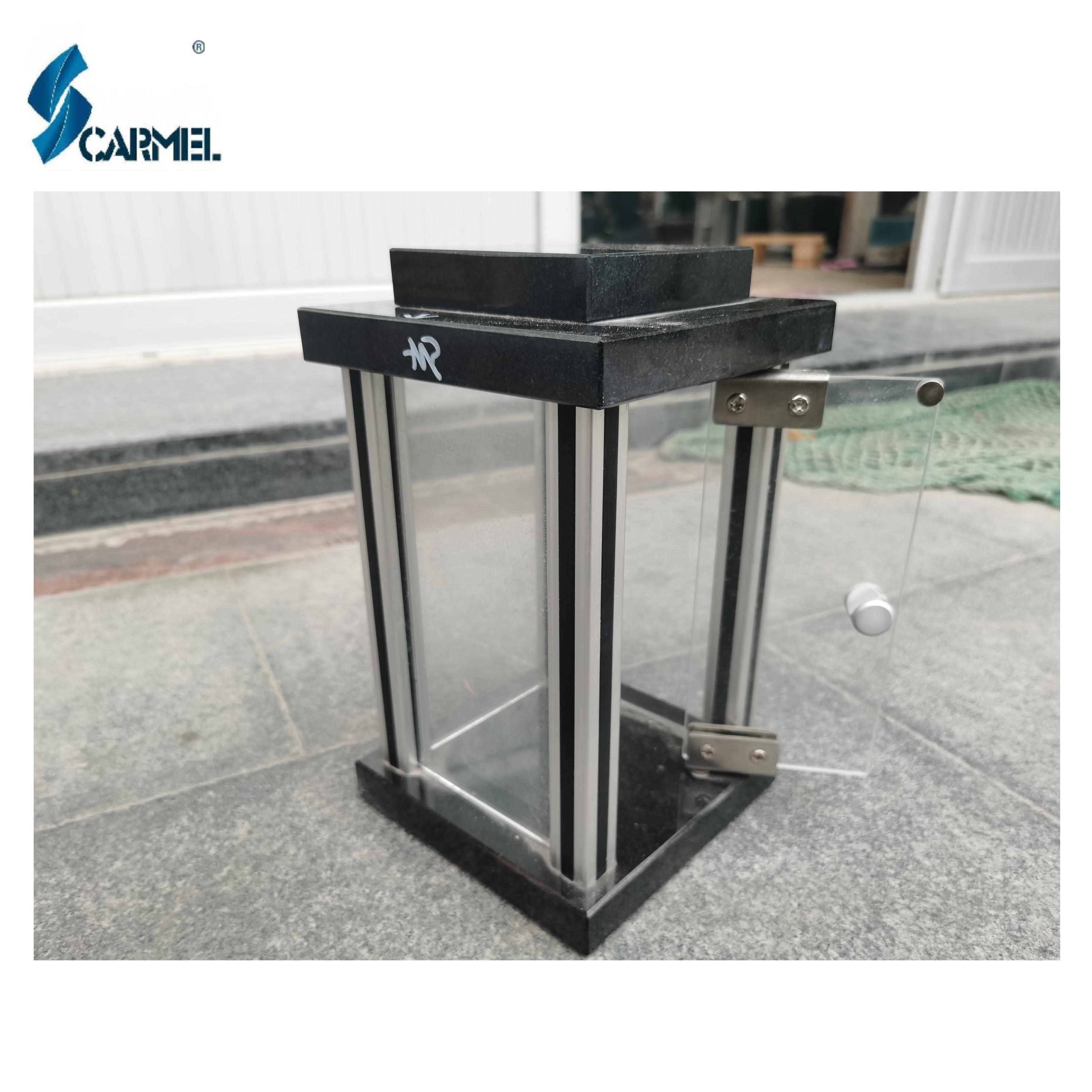 Wholesale Price European Style Polished Cemetery Granite Grave Lamp And Lanterns For Funeral Monument