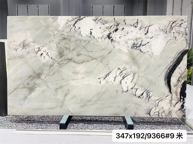 OEM/ODM Brazil white black Stone Quartzite Kitchen Countertops Amazonite white Marble Quartzite Slabs For Table Tops