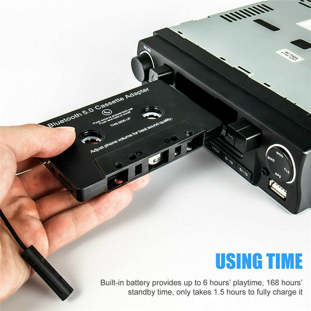 Customized Bluetooth 5.0 Cassette Adapter Car Stereo Audio Cassette Tape  Wireless Mini Music Radio Mp3 Player For Android