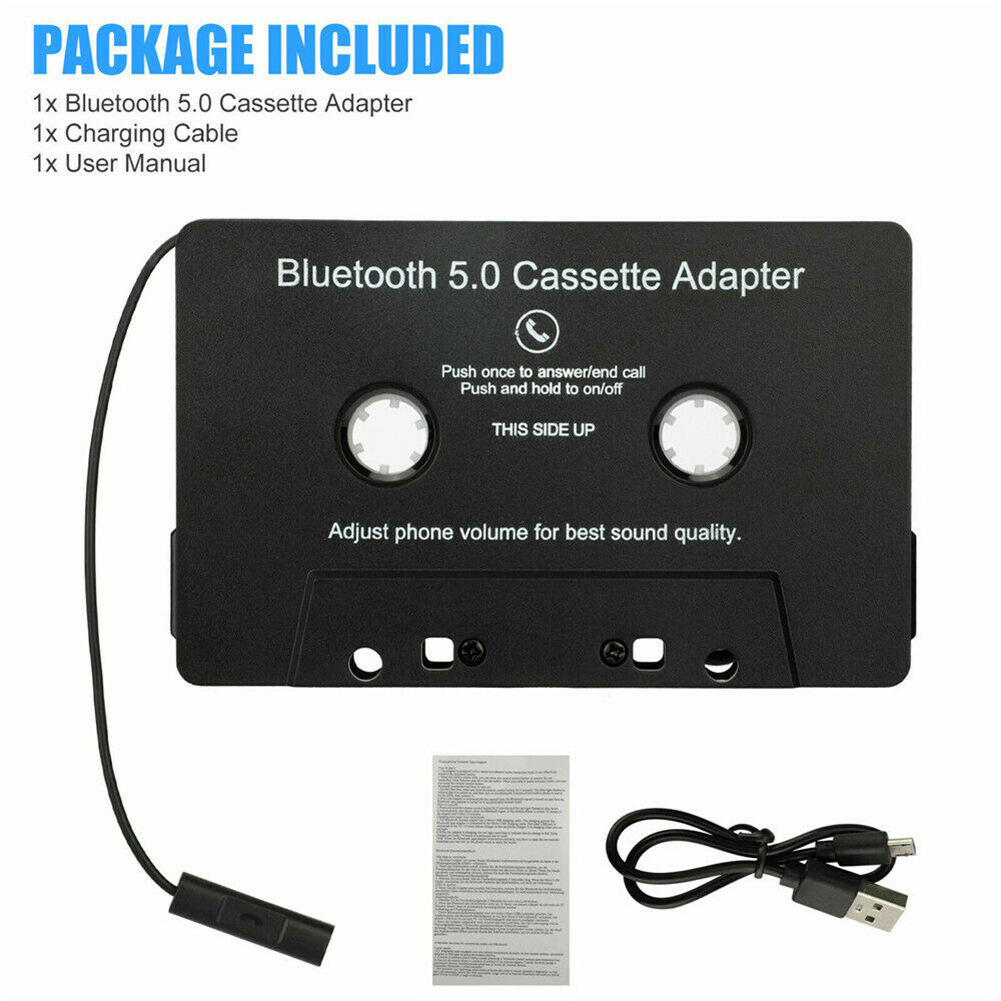 Customized Bluetooth 5.0 Cassette Adapter Car Stereo Audio Cassette Tape  Wireless Mini Music Radio Mp3 Player For Android