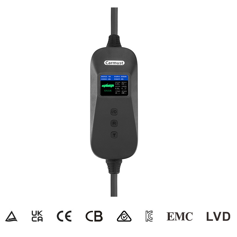 Carmust IP68 EV Charger AC Portable Charger Charging Cable AC charging Electric car adapter ev charging gun EV CONNECTOR model2