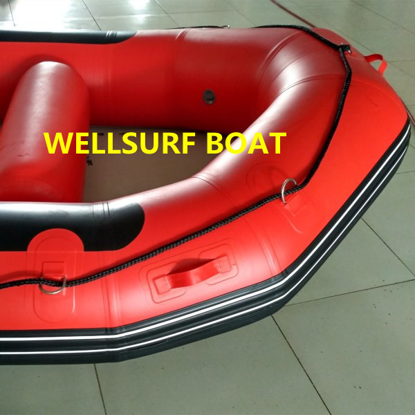 Red PVC/Hypalon rafts 6-8 person river raft high speed inflatable boat strong rafting boat