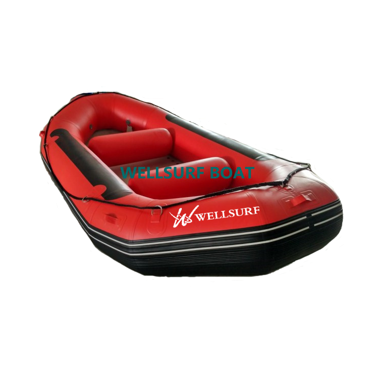 Inflatable rubber boat self bailing whitewater river rafts hypalon flat bottom inflatable drifting boats