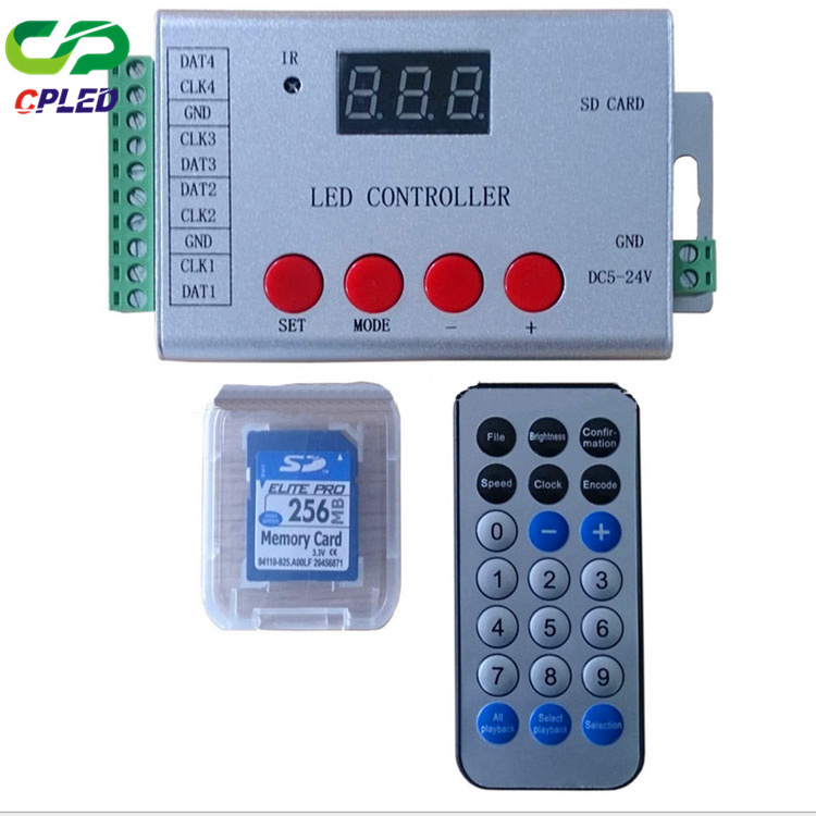 Remote SD Cards led sd card dmx controller 4 output SD card controller dmx512 SPI IR Wireless LED Controller h802se