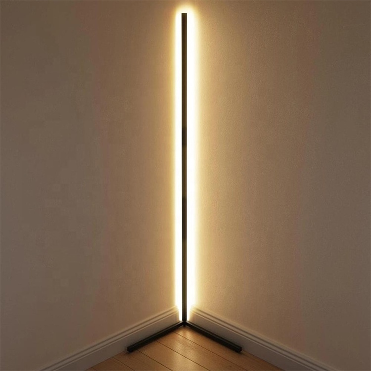 Nordic modern Led Standing Corner Floor Lamp Gaming Lights Living Room Ambient RGB Decor Night Lighting