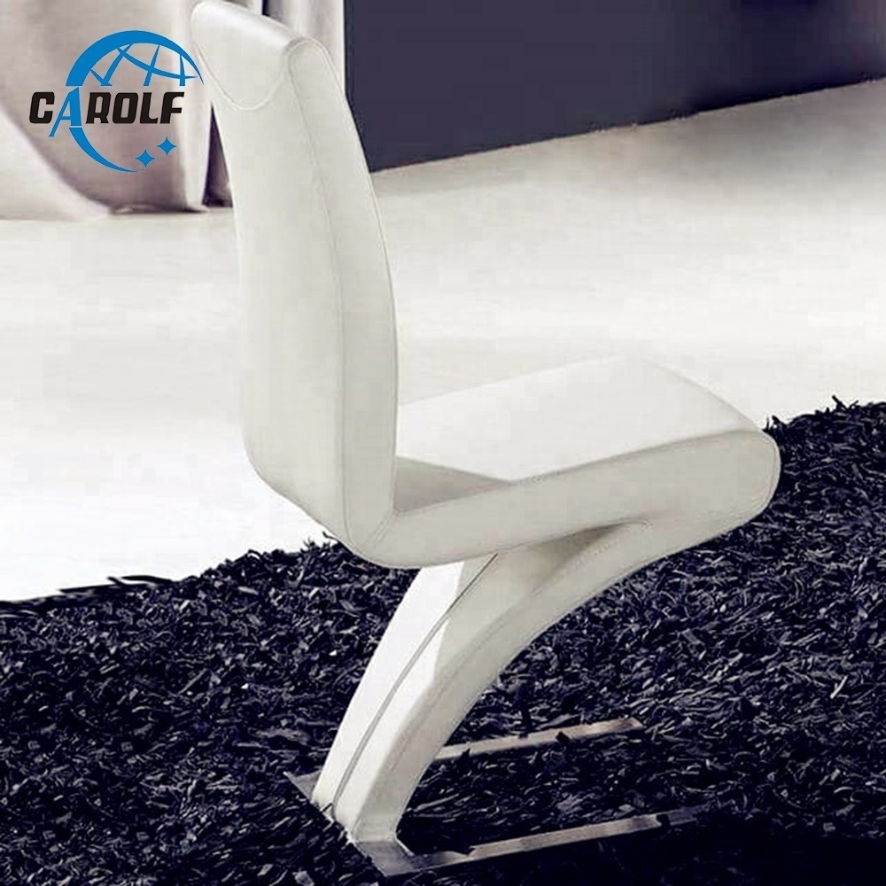 Luxury Z Modern Leather Dining Chair for Wholesale Home Furniture Black Dining Chair