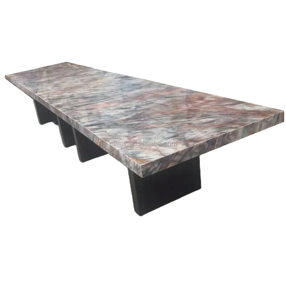 Dining Room Furniture Carolf Supplier Larger 14 Seater Marble Top Dinning Table