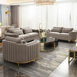 Lounge Sofa Sets Italian Modern Fabric Velvet Sofa Set Furniture Modular Luxury Sofa Living Room Furniture Curved Dresser Home