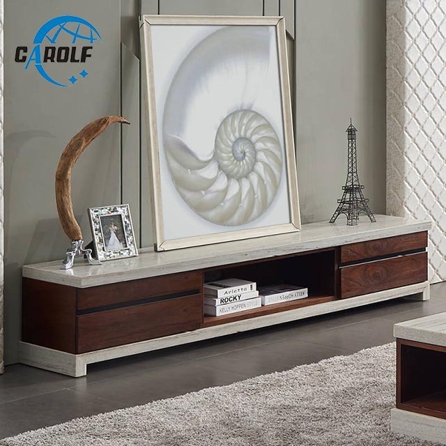 Fashion Designs Marble Tv Stand With Storage