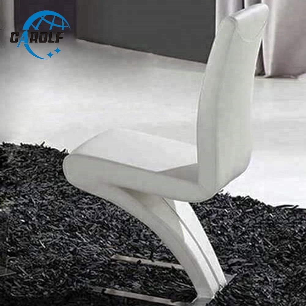 Luxury Z Modern Leather Dining Chair for Wholesale Home Furniture Black Dining Chair