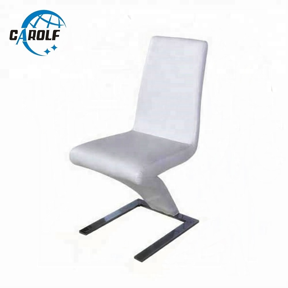 Luxury Z Modern Leather Dining Chair for Wholesale Home Furniture Black Dining Chair