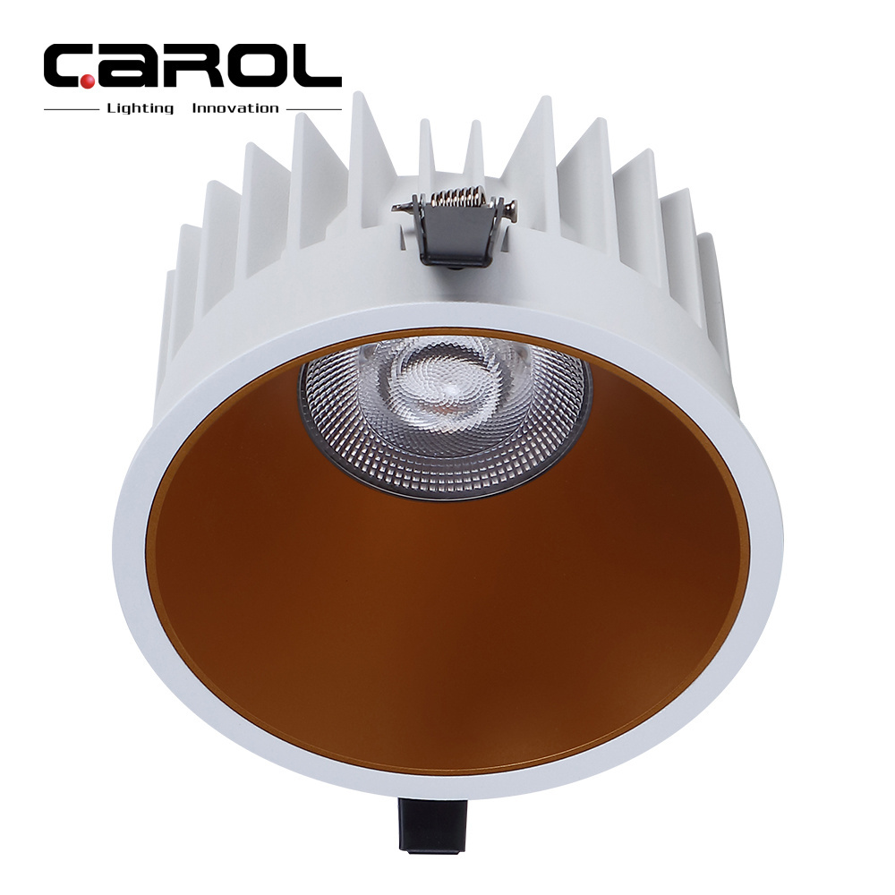 Carol Led Recessed Ceiling Light 18w Anti-Glare Round Ceiling Downlight Bathroom ip65 Spotlight Waterproof Down Light