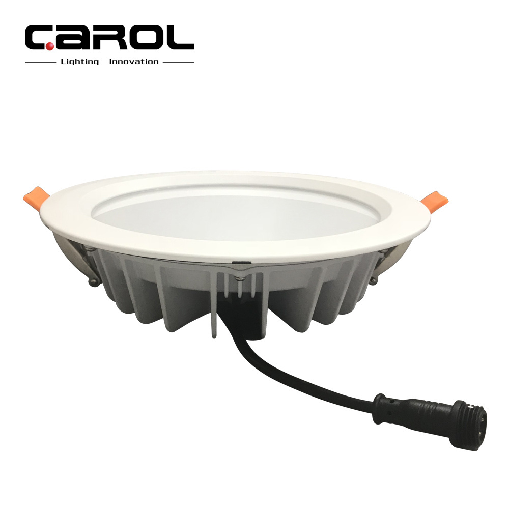 Carol ultra slim aluminum fixture fireproof 10w 12w 15w saa flat outdoor led downlight ip65 spotlight