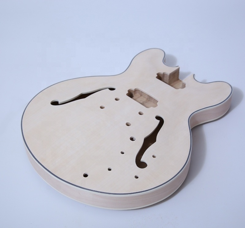 GK015 Unfinished Hollow Body Electric Guitar Kits