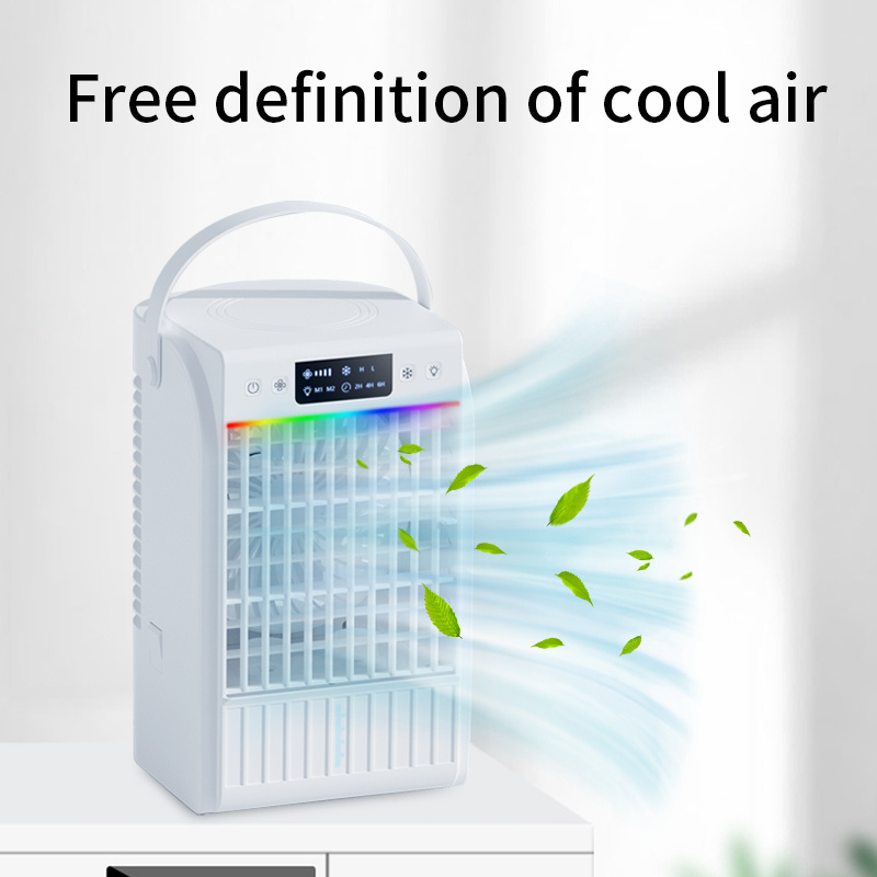 Mini personal evaporative air cooler solar air conditioner fan portable 1500ml air water cooler for home