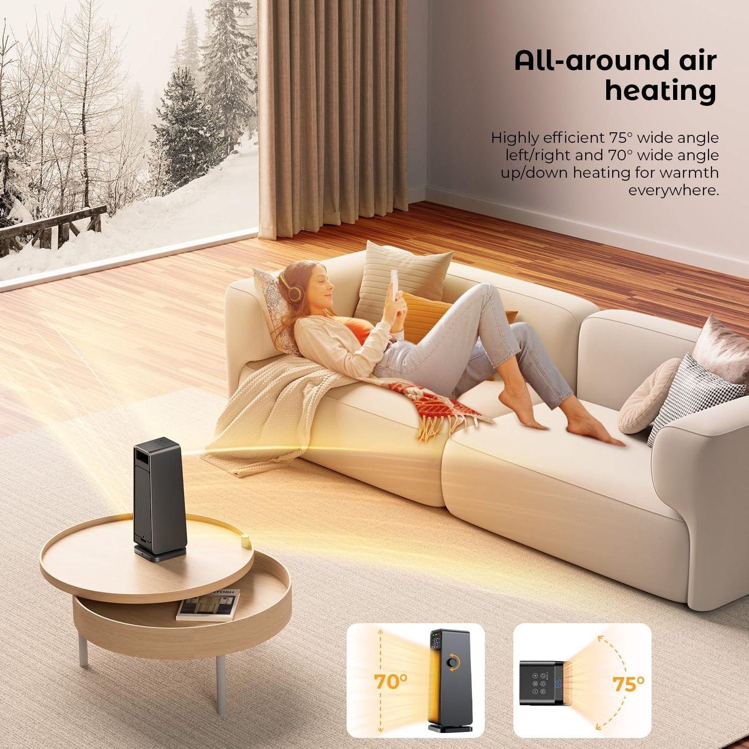 Room Machine Winter Warm Gadgets Good Design Heater Outdoor Heater Electric Mini Portable Kinetic Mini Room Heater