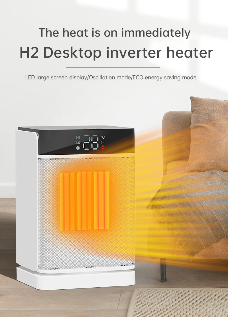 High quality 1500w electric home convector heater wall mounted PTC ceramic Fan Heaters