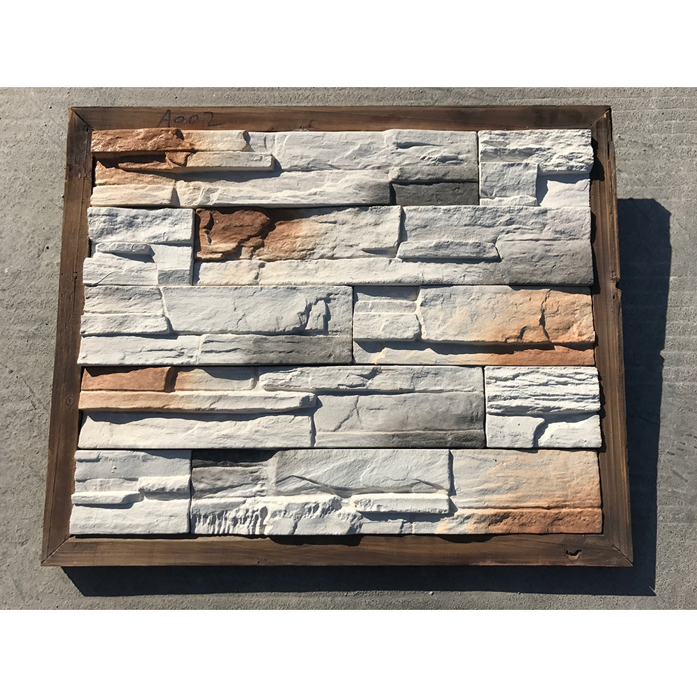 Fake & faux/artificial stacked ledger wall stone veneer panel