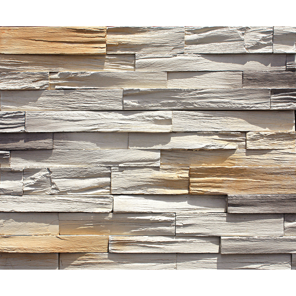 Fake & faux/artificial stacked ledger wall stone veneer panel