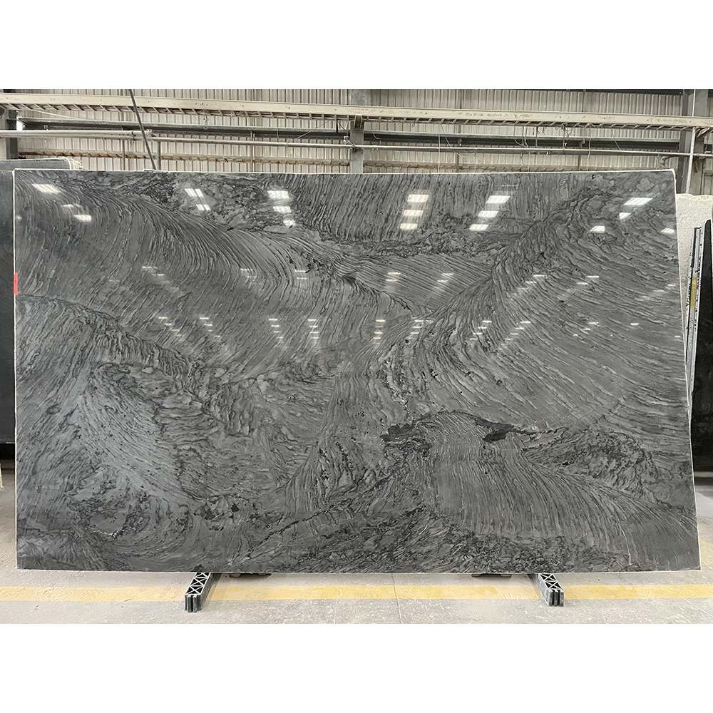 Natural real Black London Grey Quartzite stone Slabs for  cabinet bar counter top