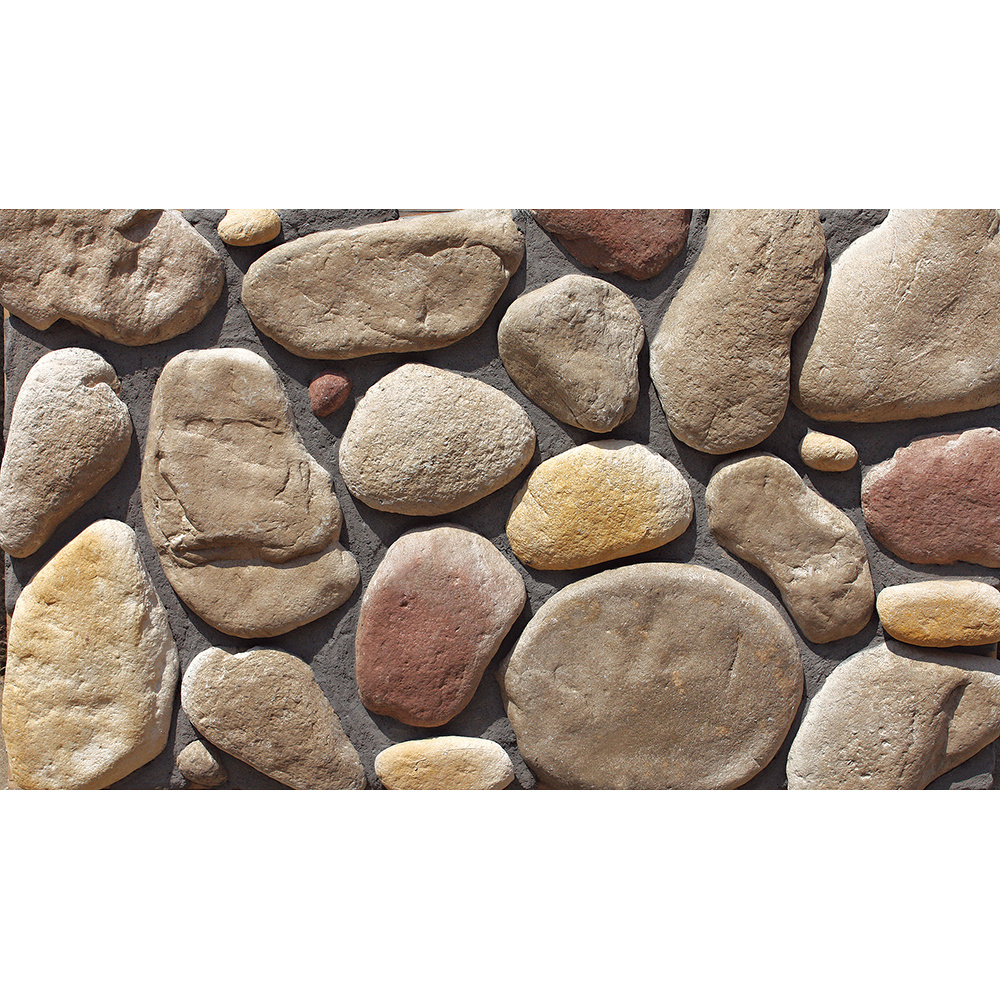 artificial pebbles landscape stone outdoor stone wall tile cobblestone ceramic tiles faux river rock for garden sream stone