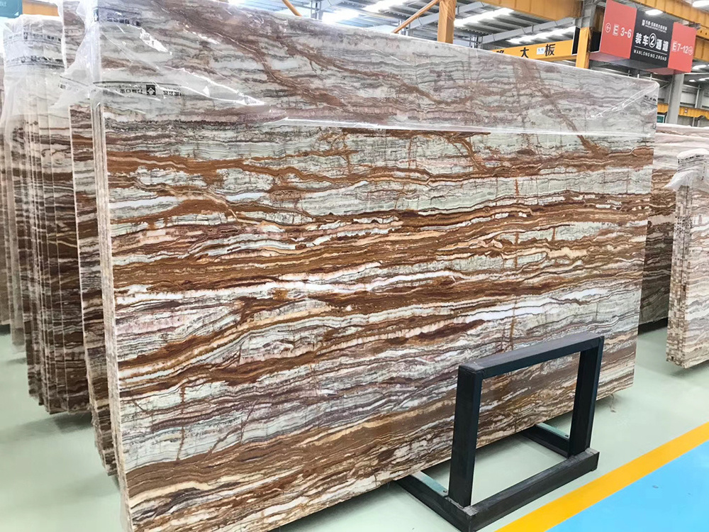 Factory Price  Green Onyx Slab Customized Size For Wall cladding