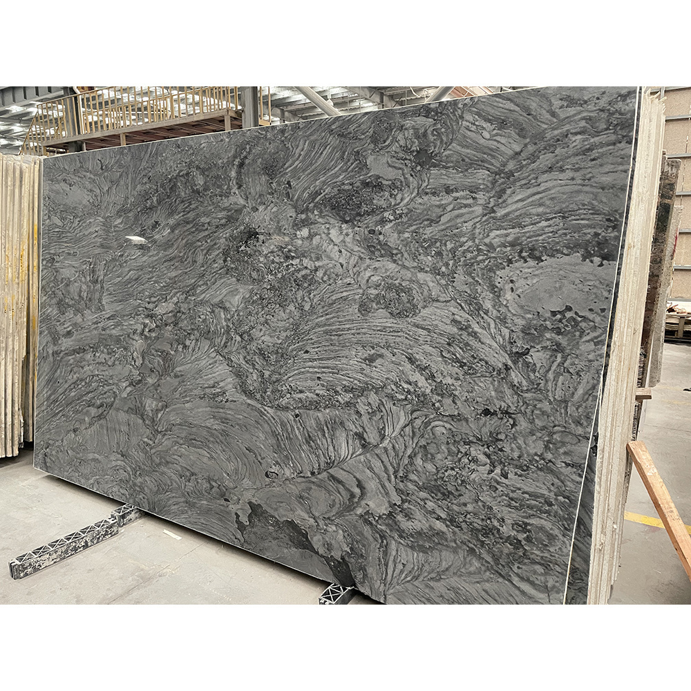 Natural real Black London Grey Quartzite stone Slabs for  cabinet bar counter top