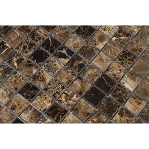 Emperador backsplash mosaic tile brick pattern subway marble mosaic tile