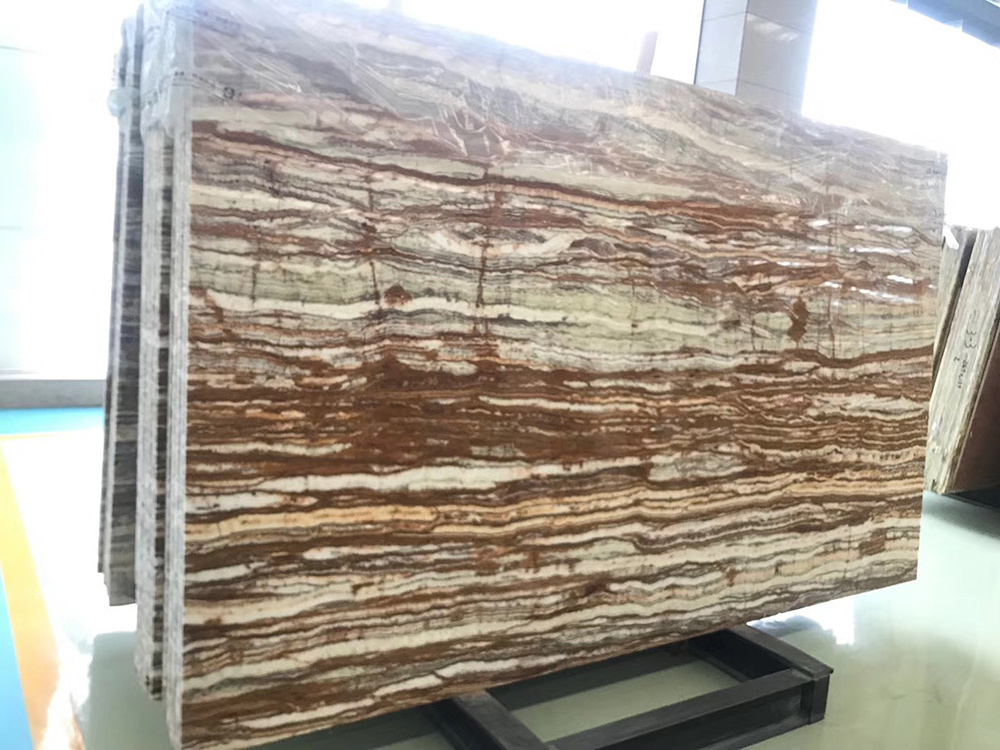 Factory Price  Green Onyx Slab Customized Size For Wall cladding