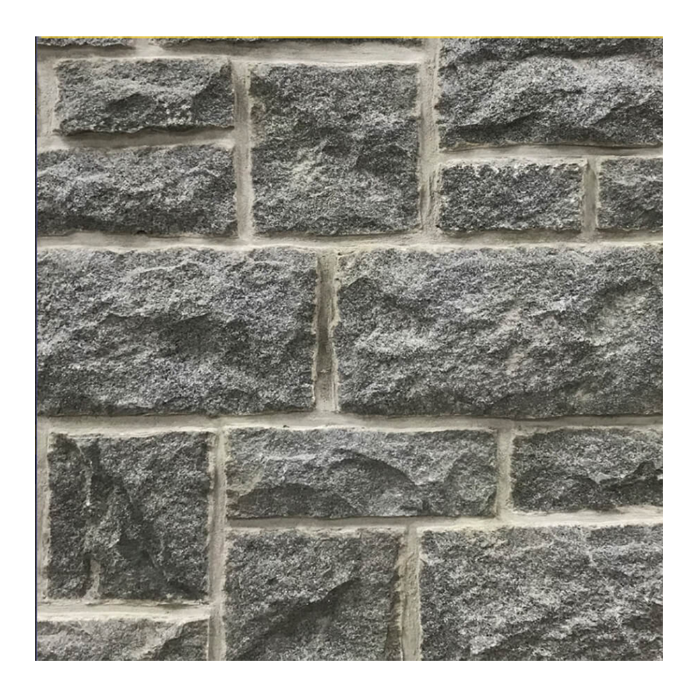 Natural dark granite rock paver stone veneer  stacked rock flag stone wall cladding ledger veneer