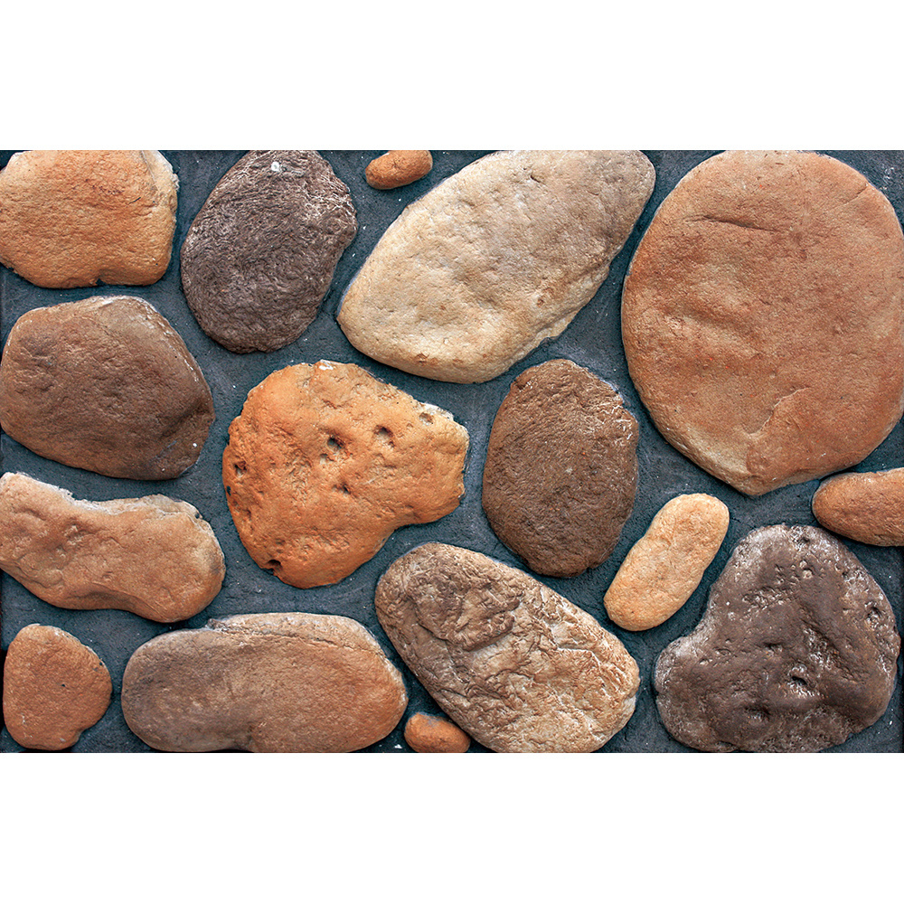 artificial pebbles landscape stone outdoor stone wall tile cobblestone ceramic tiles faux river rock for garden sream stone