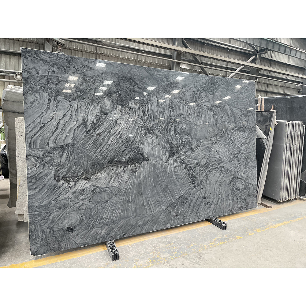 Natural real Black London Grey Quartzite stone Slabs for  cabinet bar counter top