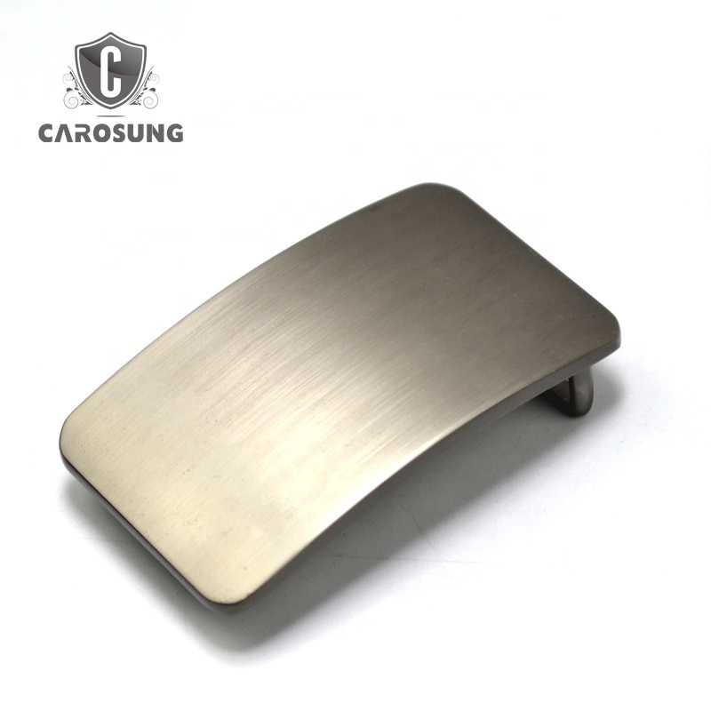 Guangzhou hardware brushed custom made name plate belt buckles custom logo belt buckles metal