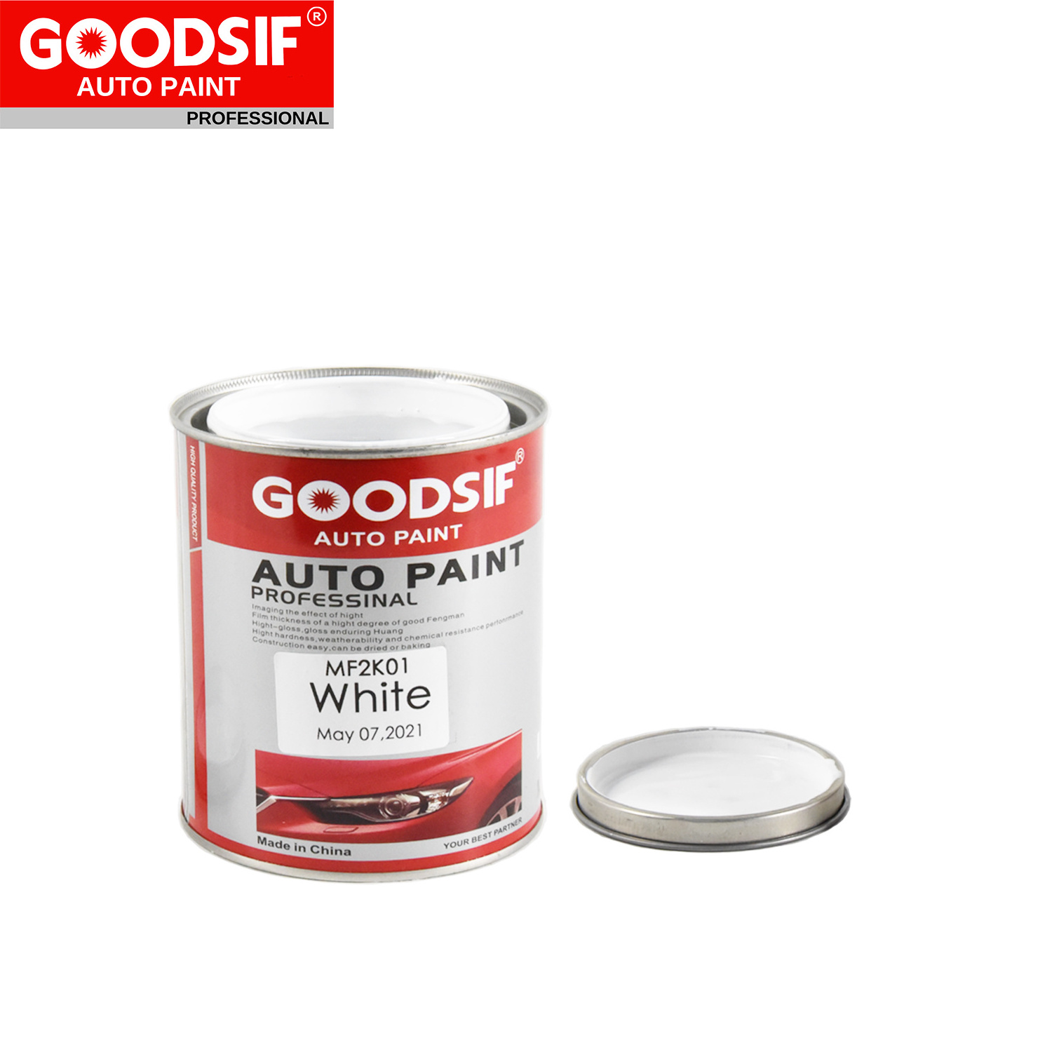 GOODSIF Acrylic Automotive Metal Spray Paint 1K 2K Solid Color Auto Refinish Epoxy Primer Car Paint Basecoat