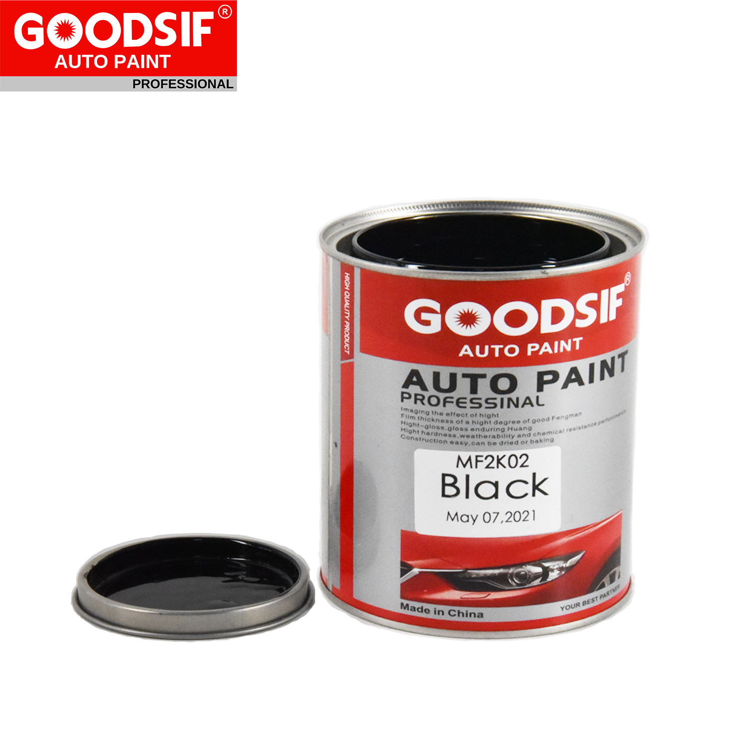 GOODSIF Acrylic Automotive Metal Spray Paint 1K 2K Solid Color Auto Refinish Epoxy Primer Car Paint Basecoat