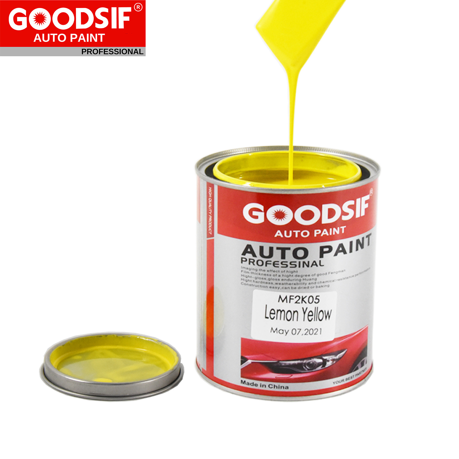 GOODSIF Acrylic Automotive Metal Spray Paint 1K 2K Solid Color Auto Refinish Epoxy Primer Car Paint Basecoat