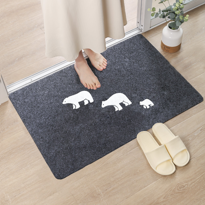 Door mat Indoor Outdoor Anti Slip Dust Waterproof rugs Absorbent Bathroom Mat Kitchen Carpet