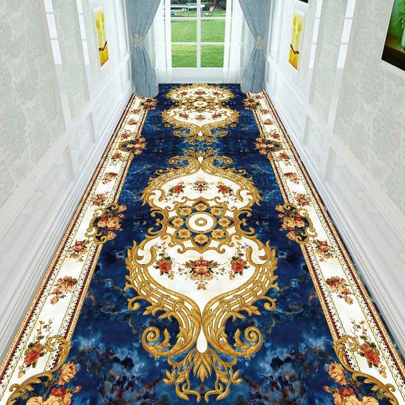 3D Printed Traditional Design Carpet Runner Fire Resistance Banquet Corridor Hallway Rug Carpet For Hotel