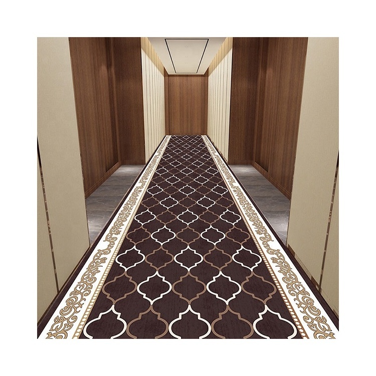 3D Printed Traditional Design Carpet Runner Fire Resistance Banquet Corridor Hallway Rug Carpet For Hotel