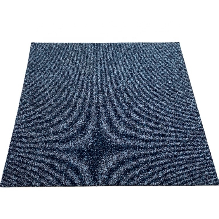 No Slip High Traffic PP Carpet 50x50 Office Floor PVC Backing Carpet Tiles For Sale