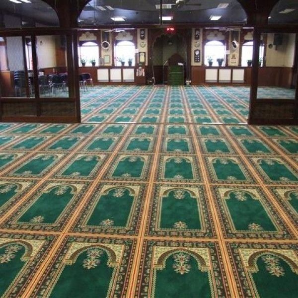 Print Muslim Mosque Prayer Carpet Axminster Customized Patterns 4*25 M Roll Custom Carpets Mosque Prayer Carpet For Mosque