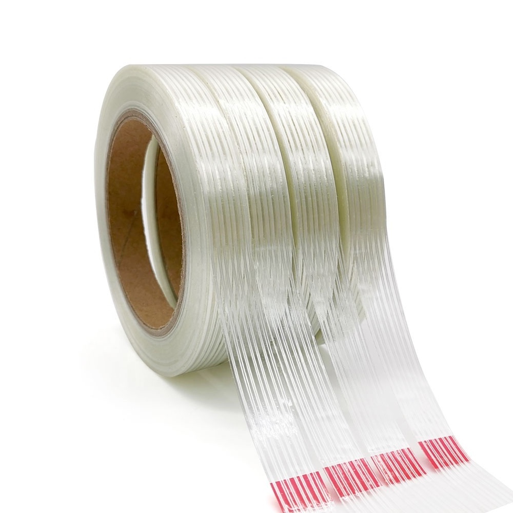 Fiberglass Filament Reinforced Strapping Tape Self Adhesive Mono Straight Filament Tape