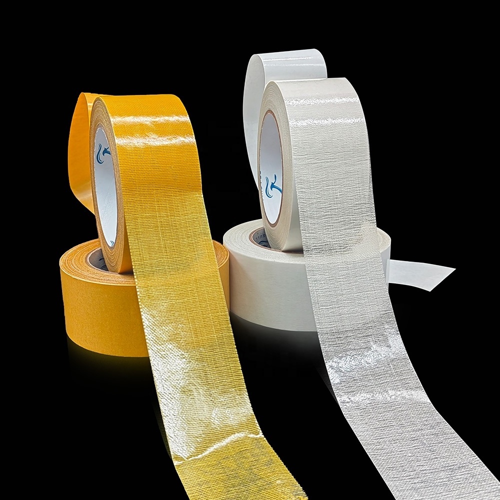 Removable residue free carpet tape double sided adhesive cloth rug carpet tape for bonding exhibition carpet area rugs