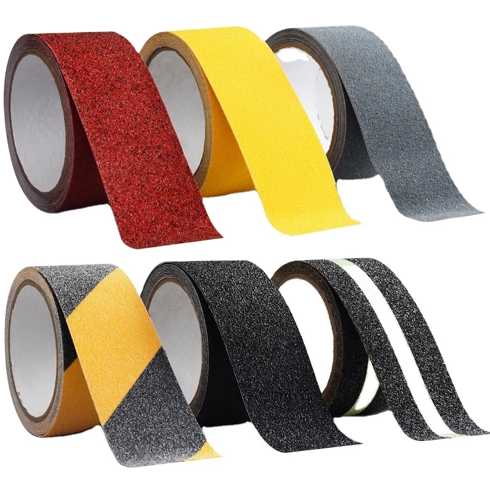 Waterproof Black High Rubber Self Adhesive Backed Concrete Grip Anti Slip Tape BlackPopular