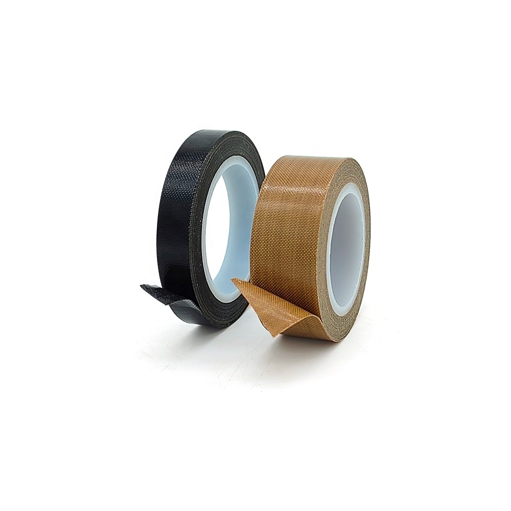 High Temperature Heat Insulation Tefloning PTFE Fiberglass Glass Cloth Adhesive Tape for Heat Press Machines